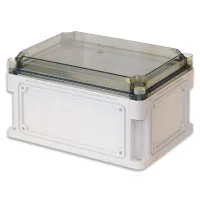 Корпуса RAM box с выбивными фланцами и прозрачной крышкой