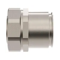 Муфта металлорукав -жесткая труба, IP66/IP67, никелированная латунь