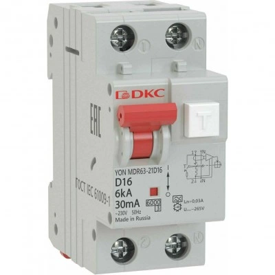 ДКС АВДТ YON MDR63 1P+N 40A C 30mA 6kA тип A