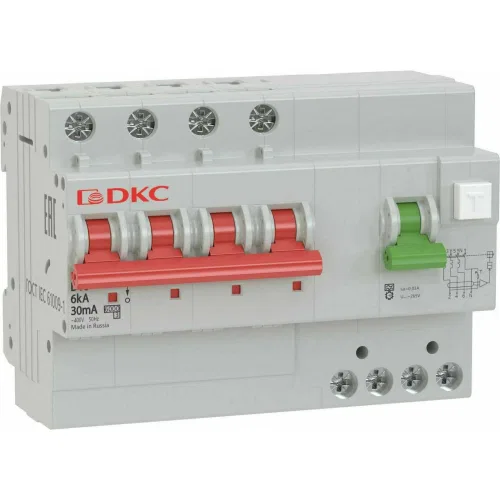ДКС АВДТ YON MDV63 3P+N 50A C 100mA 6kA тип A
