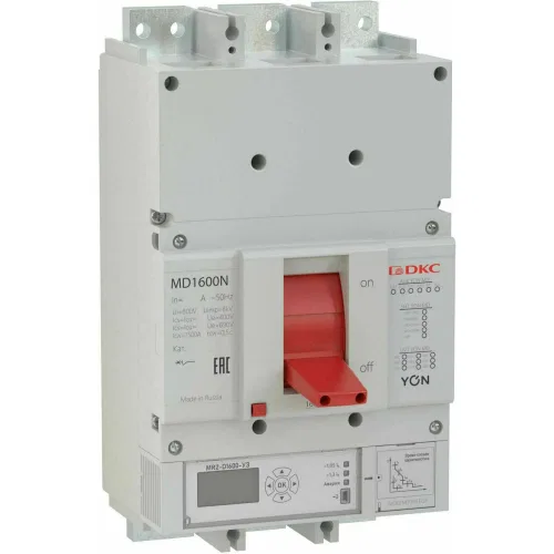 ДКС Авт. выкл. YON MD1600N-MR2 3P 1600А 50kA Ir 0.4…1xIn Isd 1.5…10xIn