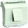 ДКС Телефонная  розетка RJ-11 (разъем AMP), белая, 2мод.