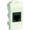 ДКС Компьютерная розетка RJ-45, кат.5E (экранированная, разъем AMP), слон. кость, 1мод.