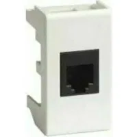 ДКС Ком.роз. RJ45 кат.6 экран., 8P8C, Viva, белая, 1мод