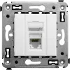 ДКС Компьютерная розетка RJ-45 в стену, кат.6 одинарная,