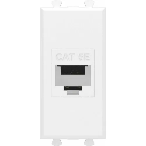 ДКС Компьютерная розетка RJ-45 без шторки модульная, кат.5е, 