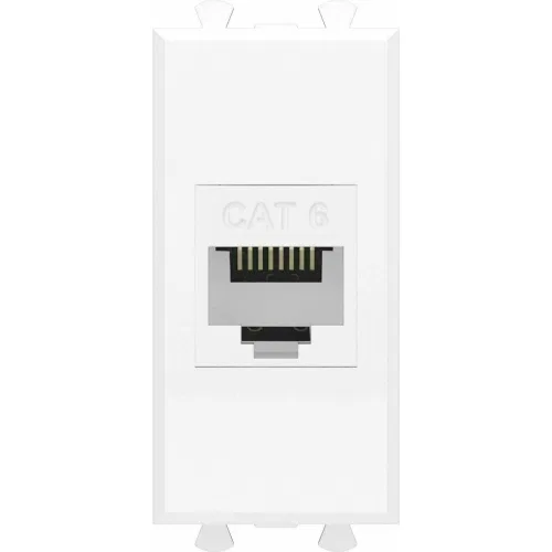 ДКС Компьютерная розетка RJ-45 без шторки модульная, кат.6, 
