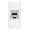 ДКС Компьютерная розетка RJ-45 без шторки модульная, кат.5е экранированная, 