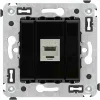 ДКС Компьютерная розетка RJ-45 без шторки в стену, кат.5e одинарная экранированная, 
