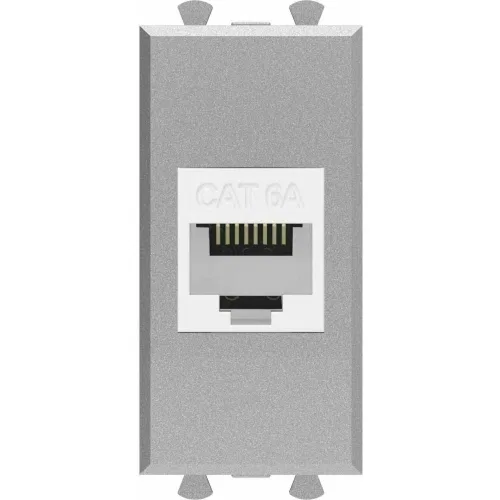 ДКС Компьютерная розетка RJ-45 без шторки модульная, кат.6А, 