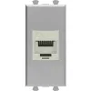 ДКС Компьютерная розетка RJ-45 без шторки модульная, кат.6А экранированная, 