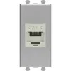 ДКС Компьютерная розетка RJ-45 без шторки модульная, кат.6 экранированная, 