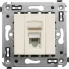ДКС Компьютерная розетка RJ-45 в стену, кат.5e одинарная, 