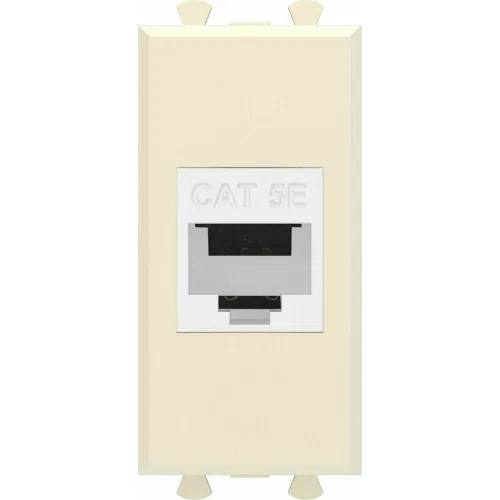 ДКС Компьютерная розетка RJ-45 без шторки модульная, кат.5е, 