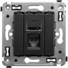 ДКС Компьютерная розетка RJ-45 в стену, кат.5e одинарная, 