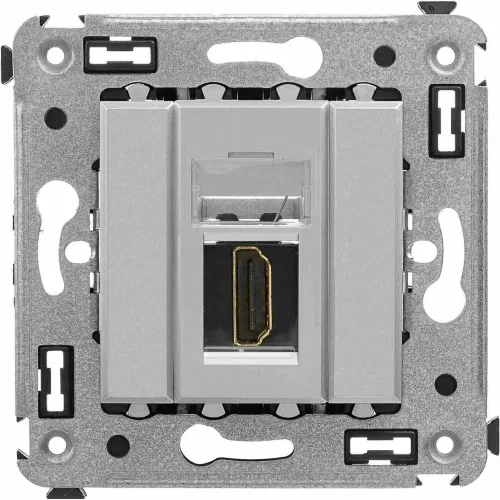 ДКС HDMI розетка одинарная в стену, тип А-А, 