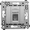 ДКС Компьютерная розетка RJ-45 в стену, кат.6А одинарная, 