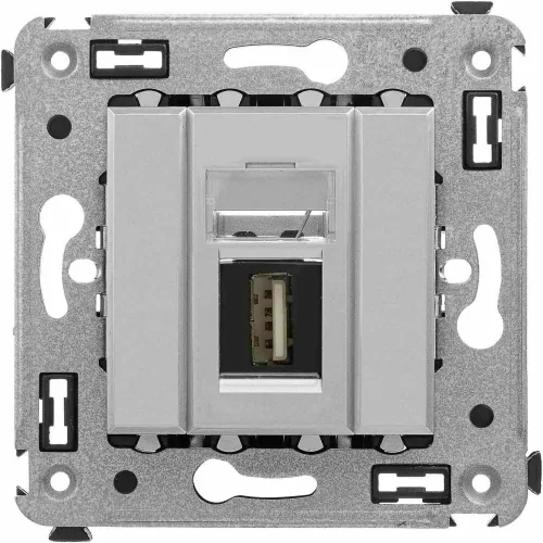 ДКС USB 2.0 розетка одинарная в стену, тип А-А, 