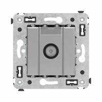 ДКС Розетка TV оконечная в стену, "Avanti", "Закаленная сталь"