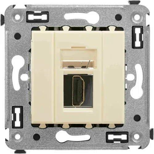 ДКС HDMI розетка одинарная в стену, тип А-А, 