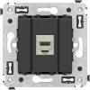 ДКС Компьютерная розетка RJ-45 без шторки в стену, кат.6А одинарная экранированная, 