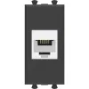 ДКС Телефонная розетка RJ-12 без шторки модульная, 
