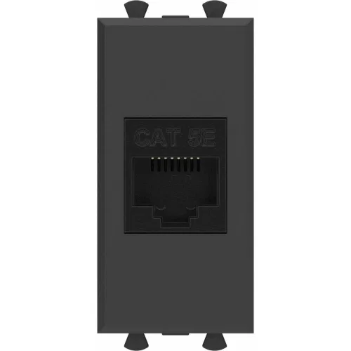 ДКС Компьютерная розетка RJ-45 без шторки модульная, кат.5е, 