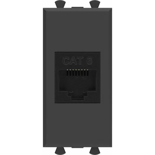 ДКС Компьютерная розетка RJ-45 без шторки модульная ,кат.6, 