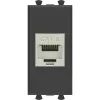 ДКС Компьютерная розетка RJ-45 без шторки модульная, кат.6 экранированная, 