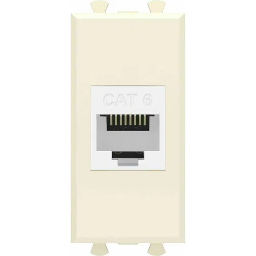 ДКС Компьютерная розетка RJ-45 без шторки модульная, кат.6, 