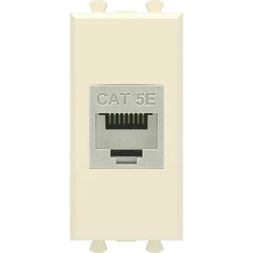 ДКС Компьютерная розетка RJ-45 без шторки модульная, кат.5е экранированная, 