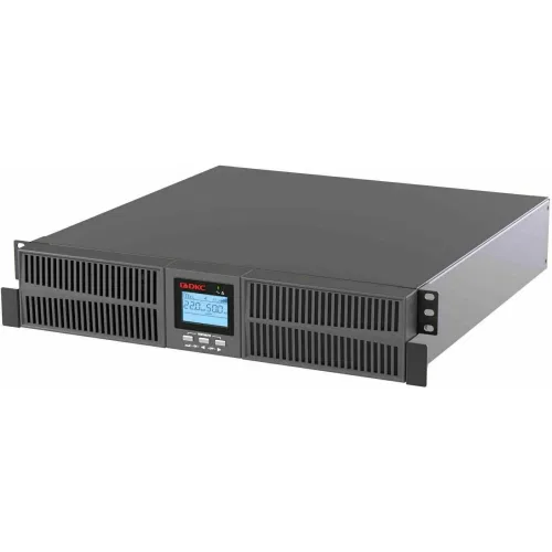 ДКС Онлайн ИБП ДКС серии Small Rackmount, 1000 ВА/900 Вт, 1/1, 6xIEC C13,EPO, USB, RS-232, Rack 2U, з/у 6А, без АКБ