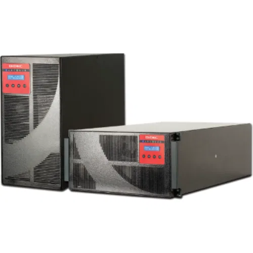 ДКС Онлайн ИБП ДКС серии Solo MD, 5000 ВА/4500 Вт, 1/1, Rack 5U, RS-232, EPO, 6xIEC C13, 4xIEC C19 + клеммная колодка, 2x15x7Ач