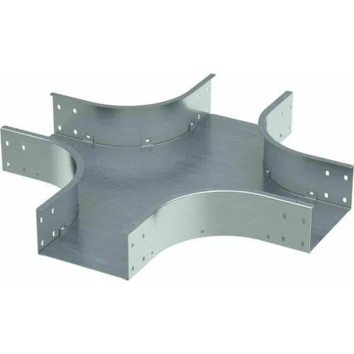 ДКС Ответвитель Х-образный 100х100, 1,5 мм, в комплекте с крепежными элементами и соединительными пластинами, необходимыми для монтажа
