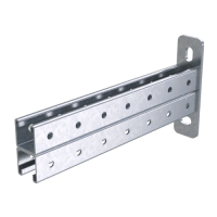 ДКС Консоль двойная, 41х41мм, L450мм, нержавеющая сталь AISI 304