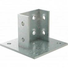 ДКС Усиленное крепление к потолку для двойного С-образного профиля 41х41,INOX