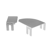 ДКС Крышка на горизонтальный изменяемый угол СРО 0-45град. 75, 0,8 мм,  AISI 304