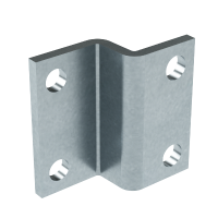 ДКС Пластина для крепления консолей BBF-60 к тяжелому подвесу/профилю, горячеоцинкованная