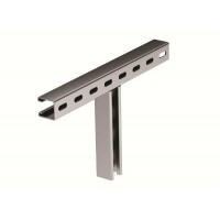 ДКС T-образное крепление к вертикальной двутавровой балке, 200 мм, горячеоцинкованное