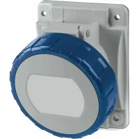ДКС Розетка панельная с наклоном IP67 16А 2P+E 230В