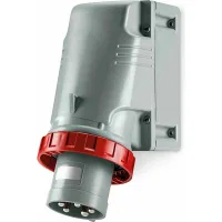 ДКС Вилка настенная IP67 63А 3P+E+N 400В