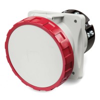 ДКС Розетка панельная с наклоном IP67 63A 3P+E+N 400В