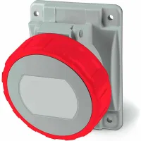ДКС Розетка панельная с наклоном IP67 16A 3P+E+N 400В