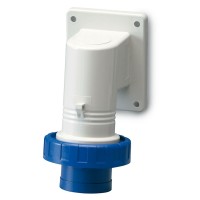 ДКС Вилка панельная с наклоном IP67 16А 2P+E 250В