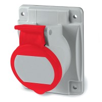 ДКС Розетка панельная с наклоном  IP44 16А 3P+E 400В