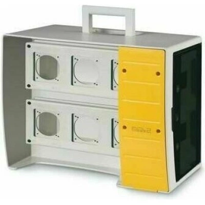 ДКС MBOX2. Корпус на 16 модулей и 6 постов с основанием 70х87 мм.