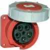 ДКС Розетка скрытой установки IP67 125A 2P+E 230V