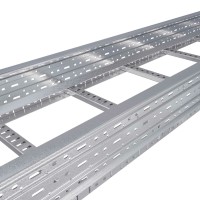 ДКС Лоток лест 80х300, L 3 м, RAL9016