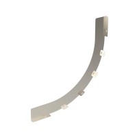 ДКС Перегородка SEP для вертикального внутреннего угла 90° H80, R600, цинк-ламель, в комплекте с крепежными элементами необходимыми для монтажа