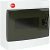 ДКС Щиток настенный с дверцей 8 мод.,IP41, белый ,с клеммным блоком 63А